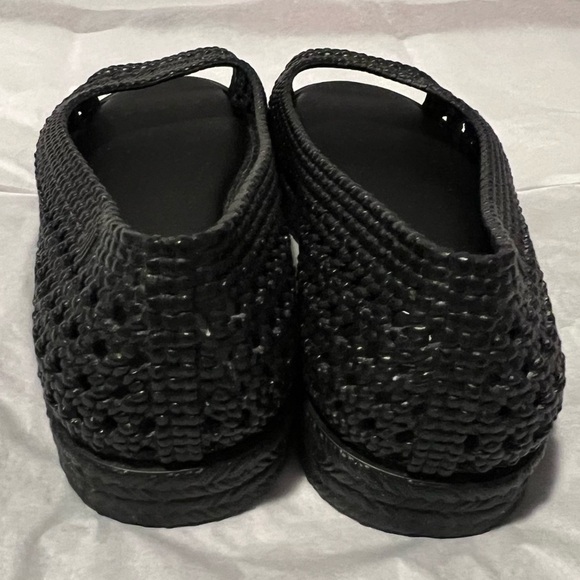 Melissa x Jason Wu Camilla Woven Jelly Flats open toe Black Size 7 - Picture 5 of 7